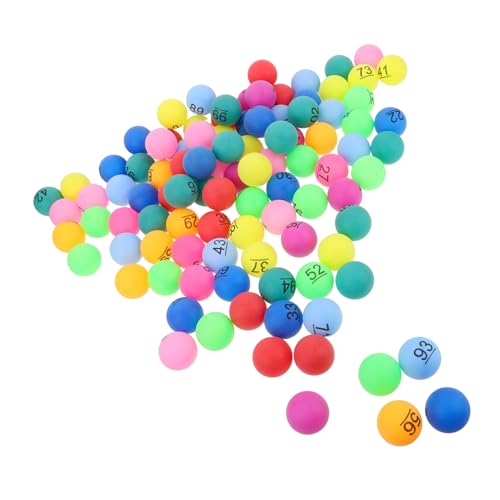 BESPORTBLE 100 Stück Bunte Bingo Kugeln Mehrfarbige Plastikbälle für Tombola und Partyspiele Zubehör für Feiern und Veranstaltungen BESPORTBLE 100 Stück Bunte Bingo Kugeln Mehrfarbige Plastikbälle für Tombola und Partyspiele Zubehör für Feiern und Veranstaltungen von BESPORTBLE