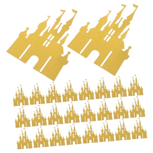 BESPORTBLE 100 Stück Castle Cake Topper Geburtstagsdeko für Prinzessinnen Tortenaufsatz für Shower und Kindergeburtstag Charmante Tortendekoration für Feierlichkeiten von BESPORTBLE
