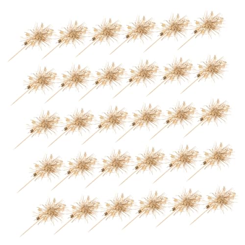 BESPORTBLE 100 Stück Glitzernde Cake Topper Kleine Lametta Cupcake Picks Stabile Party-deko für Geburtstag Weihnachten Festliche Kuchenverzierung Funkelnde Tortendeko von BESPORTBLE
