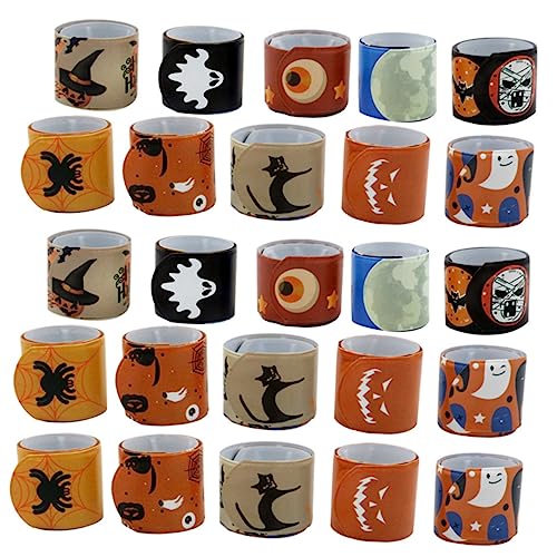 BESPORTBLE 100 Stück Halloween Slap Armbänder für Kreatives Partyzubehör mit Verschiedenen Mustern für Halloween Feiern Geeignet für Jungen und Mädchen Sicher und Langlebig BESPORTBLE 100 Stück Halloween Slap Armbänder für Kreatives Partyzubehör mit Verschiedenen Mustern für Halloween Feiern Geeignet für Jungen und Mädchen Sicher und Langlebig von BESPORTBLE