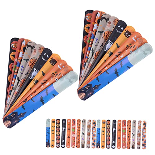 BESPORTBLE 100 Stück Halloween Slap Bracelets für Sichere Partydeko und Mitgebsel Leichte Langlebige Armbänder mit Zufälligen Mustern für Halloween und Geburtstagsfeiern Karnevalspreise BESPORTBLE 100 Stück Halloween Slap Bracelets für Sichere Partydeko und Mitgebsel Leichte Langlebige Armbänder mit Zufälligen Mustern für Halloween und Geburtstagsfeiern Karnevalspreise von BESPORTBLE