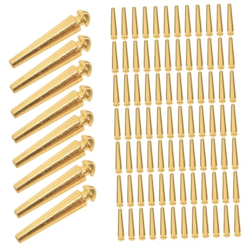 BESPORTBLE 100 Stück Metall Zählstecker Goldfarben Stabile Cribbage Brettspiel Markierungsstifte Robust Langlebig Kartenspiel Zubehör für Spieler von BESPORTBLE