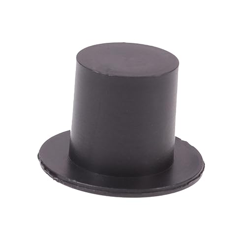 BESPORTBLE 100 Stück Mini Clown Hüte Schwarz Kunststoff Mini Hüte DIY Basteln Weihnachtsdeko Puppen Zubehör Kreative Handwerksmaterialien von BESPORTBLE