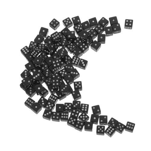 BESPORTBLE 100 Stück Mini Würfel Modell Spielwürfel Winzige 6 Seitige Würfel Brettspiel Zubehör Gepunktete Für Den Mathematikunterricht Kleine 6 Seitige Spielwerkzeuge von BESPORTBLE