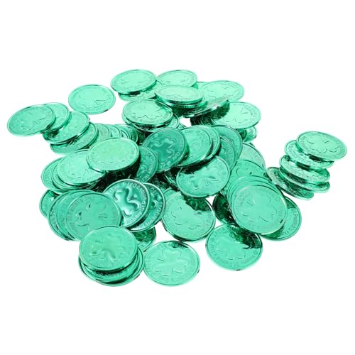 BESPORTBLE 100 Stück Patrick's Day Kleeblatt Münzen aus Kunststoff Glücksbringer Dekoration Realistische Details Großes für Party Tischdeko Geburtstagsdeko und Schulveranstaltungen BESPORTBLE 100 Stück Patrick's Day Kleeblatt Münzen aus Kunststoff Glücksbringer Dekoration Realistische Details Großes für Party Tischdeko Geburtstagsdeko und Schulveranstaltungen von BESPORTBLE