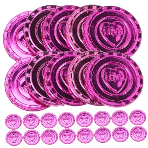 BESPORTBLE 100 Stück Plastikmünzen mit Love Rote Piratenmünzen für Valentinstag Partydeko und Kinderspielzeug Schatzsuche Requisiten für Piraten und Kindergeburtstagspartys BESPORTBLE 100 Stück Plastikmünzen mit Love Rote Piratenmünzen für Valentinstag Partydeko und Kinderspielzeug Schatzsuche Requisiten für Piraten und Kindergeburtstagspartys von BESPORTBLE