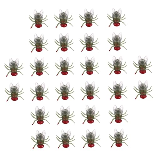 BESPORTBLE 100 Stück Realistische Plastikfliegen Stabile Unzerbrechliche Simulation Insekten-spielzeuge Halloween April Fools Party Requisiten für Gruselige Streiche und Dekoration von BESPORTBLE