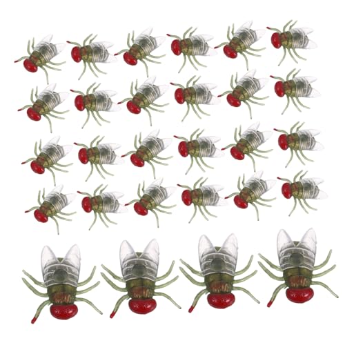 BESPORTBLE 100 Stück Realistische Simulierte Insekten für Halloween Streiche Robuste Kunststoff Simulationsinsekten Deko Leicht Versteckbare Gruselige Party Requisiten von BESPORTBLE