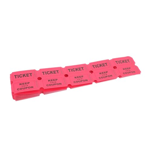 BESPORTBLE 100 Stück Rote Tickets für Verlosungen und Events Vielseitig Einsetzbar Sichere Fördert Teilnahme und Spannung bei Feiern und Gewinnspielen BESPORTBLE 100 Stück Rote Tickets für Verlosungen und Events Vielseitig Einsetzbar Sichere Fördert Teilnahme und Spannung bei Feiern und Gewinnspielen von BESPORTBLE