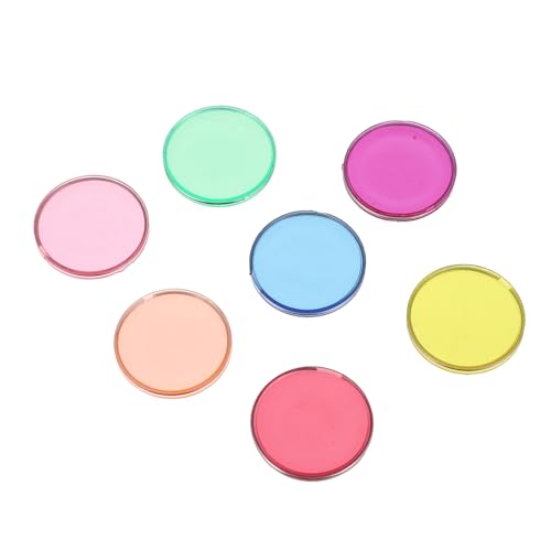 BESPORTBLE 100 Stück Teiliges Farbiges Lernspielzeug Runde Kunststoffscheiben Mathe Rechenhilfe Stapelbare Zählchips Handliche Bildungsdiscs für Kindergarten und Grundschule von BESPORTBLE