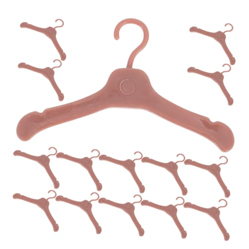 BESPORTBLE 100 Stück Teiliges Kleine Kunststoff Kleiderbügel für Puppenkleider Stilvolle Miniatur Puppenkleiderbügel für Baumwollpuppen Langlebige Aufbewahrungslösung für Puppenschränke und von BESPORTBLE
