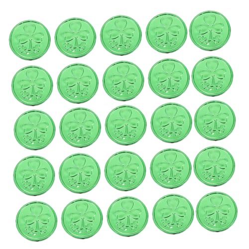 BESPORTBLE 100 Stück Teiliges Kunststoff Münzen mit Vergoldetem Kleeblatt Leichte Shamrock Coins für Partydekoration Langlebige Spielmünzen für Klassenzimmer Büro und Zuhause BESPORTBLE 100 Stück Teiliges Kunststoff Münzen mit Vergoldetem Kleeblatt Leichte Shamrock Coins für Partydekoration Langlebige Spielmünzen für Klassenzimmer Büro und Zuhause von BESPORTBLE