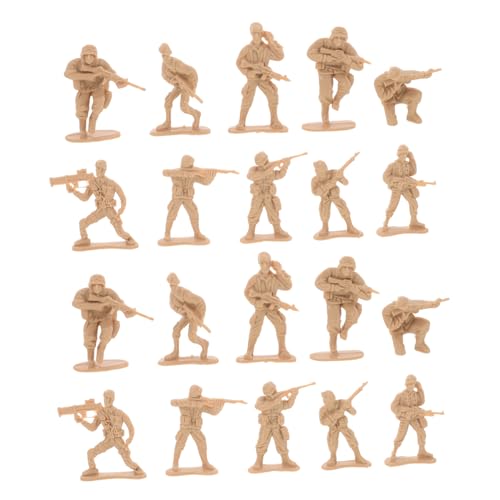 BESPORTBLE 100 Stück Teiliges Mini Soldaten Modellset Realistische Plastik Figuren Leicht und Kompakt für Sammeln und Rollenspiele Detailreiche Miniatur Soldaten Spielfiguren für Erwachsene von BESPORTBLE