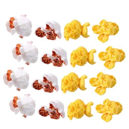 BESPORTBLE 100 Stück Teiliges Miniatur Faux Popcorn Realistische Popcorn Dekofiguren aus Requisiten für Bastelprojekte Gemischt von BESPORTBLE