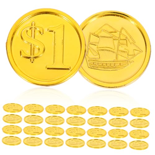 BESPORTBLE 100 Stück Teiliges Piratenspielgeld aus robustem leichtem und langlebigem Material Münzen als Piratenparty Deko und Schatzsuche Halloween Rollenspiele geeignet BESPORTBLE 100 Stück Teiliges Piratenspielgeld aus robustem leichtem und langlebigem Material Münzen als Piratenparty Deko und Schatzsuche Halloween Rollenspiele geeignet von BESPORTBLE
