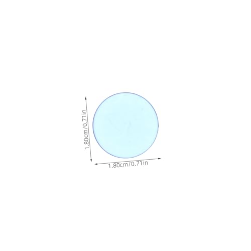 BESPORTBLE 100 Stück Teiliges Transparente Blaue Bingo Chips aus Robustem Kunststoff Glatte Oberfläche als Spielgeld und Zählmarken für Brettspiele Lernaktivitäten und Familien Spielabende von BESPORTBLE