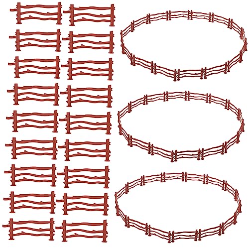 BESPORTBLE 100 Stück Teiliges Zaun Modellspielzeug aus Hochwertigem PP Leichter Flexibler Spielzaun mit Steckverbindung Individuell Anpassbar für DIY Farm und Hausdekoration Kreatives von BESPORTBLE