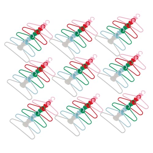 BESPORTBLE 100 Stück Tiny Plastic Hanger für Puppenkleidung für Puppenhaus Zubehör und DIY Projekte für Kreative Spielmöglichkeiten von BESPORTBLE