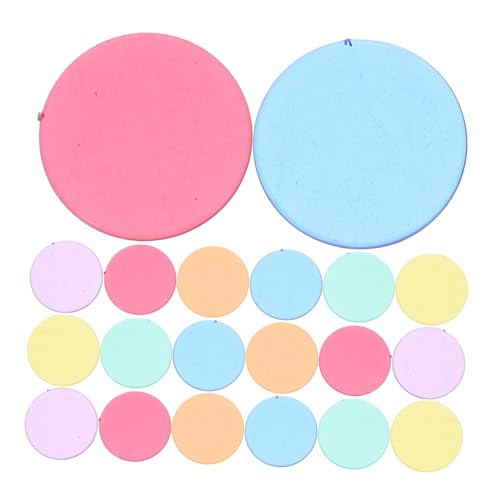 BESPORTBLE 100 Stück Transparente Bingo Chips Kunststoff Zählchips Farbig Mehrzweck Spielmarken für Lernspiele Party Zubehör Bingo Spiel von BESPORTBLE