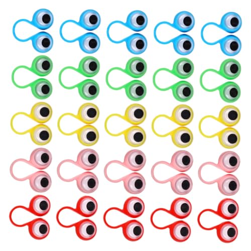 BESPORTBLE 100Stücke Augen Fingerpuppen Fingerringe Für Partybevorzugung Fidget Fingerpuppen Für Kreative Spiele von BESPORTBLE