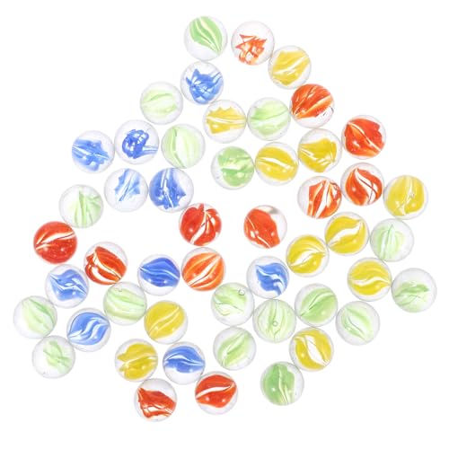 BESPORTBLE 100Stücke Bunte Glasmurmeln Handgefertigte Dekokugeln für Aquarien Vasenfüller und Kreative Bastelprojekte von BESPORTBLE