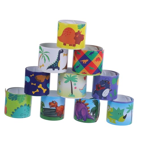 BESPORTBLE Dinosaurier Slap Armbänder 100 Stücke Cartoon Handgelenk Armbänder für Kinder Praktische Party für Geburtstagsfeiern und Mitgebsel BESPORTBLE Dinosaurier Slap Armbänder 100 Stücke Cartoon Handgelenk Armbänder für Kinder Praktische Party für Geburtstagsfeiern und Mitgebsel von BESPORTBLE
