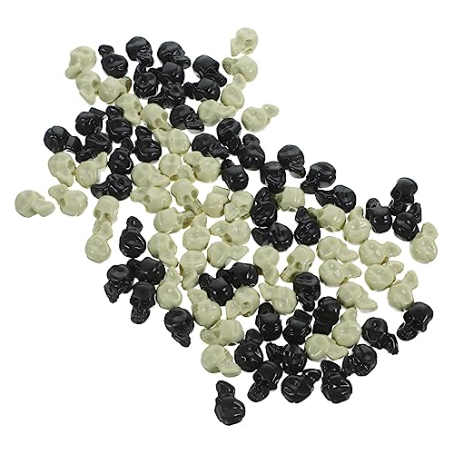 BESPORTBLE 100Stücke Halloween Schädelkopf Deko Lebensartiger Skelettkopf Für Halloween Dekoration Exquisite Ornamente Für Zuhause Und Veranstaltungen von BESPORTBLE