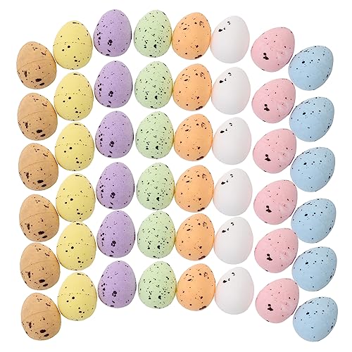 BESPORTBLE 100Stücke Osterdekoration Farbige Schaumstoffeier Für Ostern Party Nachgemachte Eier Für Kreative DIY Deko Und Festlichkeiten von BESPORTBLE