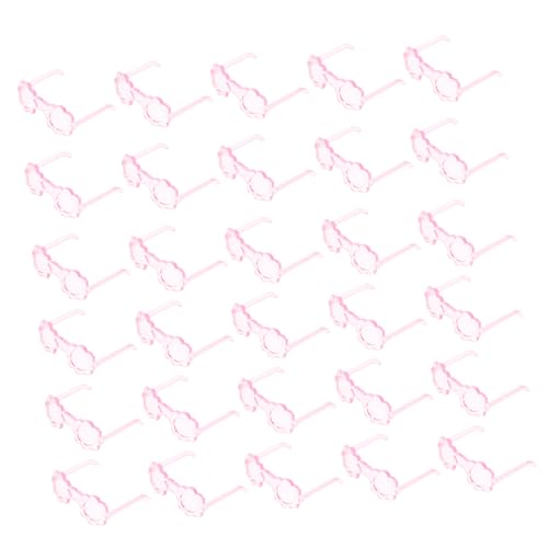 BESPORTBLE 100Stücke Puppenbrille Aus Robustem Kunststoff Transparente Requisiten Für Stilvolle Puppenmode Lustige Spielzeuge Für Kreative Verkleidungen Und von BESPORTBLE