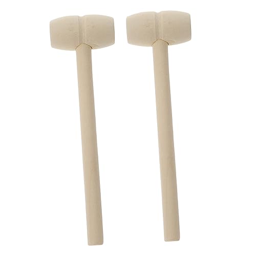 BESPORTBLE 108 Stck Teiliges Holzspielzeug Mini Holzschlägel Natürlicher Mallet Hammer Kindgerechtes Klopfspielzeug Hand Auge Koordination Sicher und Langlebig für Jungen und Mädchen von BESPORTBLE