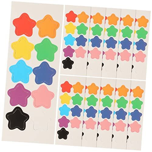 BESPORTBLE 10Blätter Magnetische Sternaufkleber für Belohnungssterne für Lehrer Kindergarten und Kreative Projekte für Kühlschrank und Magnettafeln Sicher und Stabil von BESPORTBLE