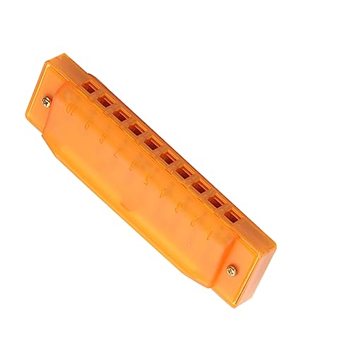 BESPORTBLE 10Loch Kunststoff Mundharmonika für Musikinstrument Musikalischer Fähigkeiten für Anfänger und Frühe Bildung Orange BESPORTBLE 10Loch Kunststoff Mundharmonika für Musikinstrument Musikalischer Fähigkeiten für Anfänger und Frühe Bildung Orange von BESPORTBLE