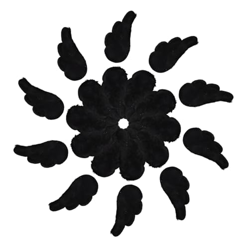 BESPORTBLE 10Paare Kleine Schwarze Engelsflügel Zum Basteln Handgefertigt Abnehmbare Dekowings Für Puppen Ornamente Und Kreative DIY Projekte Für Engel Und Dekorationen von BESPORTBLE
