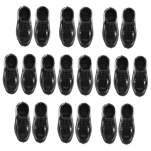 BESPORTBLE 10Paare Miniatur Herrenschuhe für Puppen im Maßstab Schwarze Schuhe für Puppen für Puppenhaus und Kreative Spielmöglichkeiten BESPORTBLE 10Paare Miniatur Herrenschuhe für Puppen im Maßstab Schwarze Schuhe für Puppen für Puppenhaus und Kreative Spielmöglichkeiten von BESPORTBLE