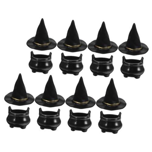 BESPORTBLE 10Sätze Hexenhüte Und Halloween Kessel Miniaturen Für Puppenhaus Deko Mikro Landschaftsdekoration Für Halloween Feiern Und Bastelprojekte BESPORTBLE 10Sätze Hexenhüte Und Halloween Kessel Miniaturen Für Puppenhaus Deko Mikro Landschaftsdekoration Für Halloween Feiern Und Bastelprojekte von BESPORTBLE