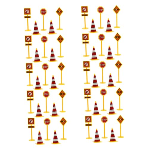 BESPORTBLE 10Sätze Verkehrszeichen Set Für Teiliges Lernspielzeug Zur Frühen Bildung Interaktives Straßenzeichen Für Kreativität Und Verkehrswissen Für Spielmatten Und Spielteppiche von BESPORTBLE