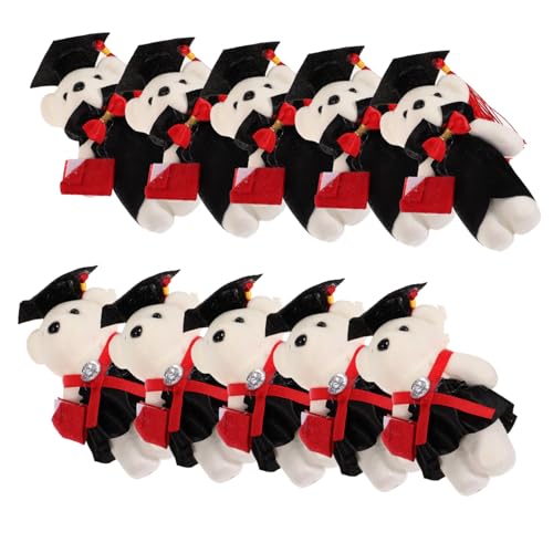 BESPORTBLE 10Stücke Abschlussbär Dolls Kleine Plüschtiere für DIY Abschlussbouquets Geschenkideen für Abschlussfeier Süße Bärenfiguren BESPORTBLE 10Stücke Abschlussbär Dolls Kleine Plüschtiere für DIY Abschlussbouquets Geschenkideen für Abschlussfeier Süße Bärenfiguren von BESPORTBLE