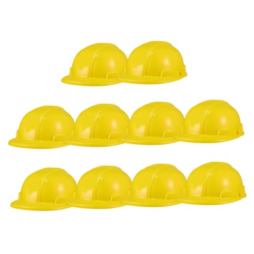 BESPORTBLE 10Stücke Bauarbeiter Hüte für Kunststoff Bauhelm für Verkleidung und Themenpartys für Jungen Langlebig und Professionell Gefertigt von BESPORTBLE