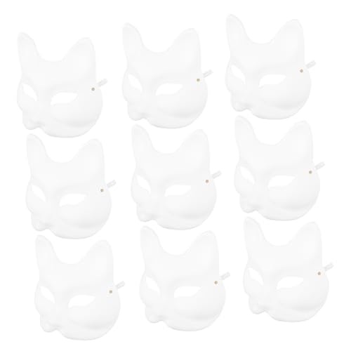 BESPORTBLE 10Stücke DIY Fuchsmaske Maske Zum Bemalen Für Karneval Halloween Und Cosplay Unbemalte Papiermaske Für Frauen Kreative Partymaske Für Maskenbälle Und Themenpartys BESPORTBLE 10Stücke DIY Fuchsmaske Maske Zum Bemalen Für Karneval Halloween Und Cosplay Unbemalte Papiermaske Für Frauen Kreative Partymaske Für Maskenbälle Und Themenpartys von BESPORTBLE