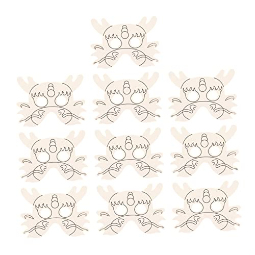 BESPORTBLE 10Stücke DIY Malpapiermasken für Kreative Drachenmasken zum Ausmalen Langlebiges Material für Künstlerisches Gestalten für Bastelprojekte und Rollenspiele BESPORTBLE 10Stücke DIY Malpapiermasken für Kreative Drachenmasken zum Ausmalen Langlebiges Material für Künstlerisches Gestalten für Bastelprojekte und Rollenspiele von BESPORTBLE