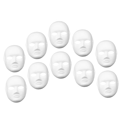 BESPORTBLE 10Stücke DIY Papiermasken Weiße Maske für Kostümpartys Karneval Halloween und Rollenspiele Leichtes Material zum Bemalen und Gestalten BESPORTBLE 10Stücke DIY Papiermasken Weiße Maske für Kostümpartys Karneval Halloween und Rollenspiele Leichtes Material zum Bemalen und Gestalten von BESPORTBLE