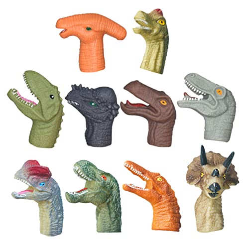 BESPORTBLE 10Stücke Dinosaurier Fingerpuppen Aus Weichem Interaktives Für Kreative Geschichten Und Frühes Lernen Für Zuhause Schule Und Kindergarten von BESPORTBLE