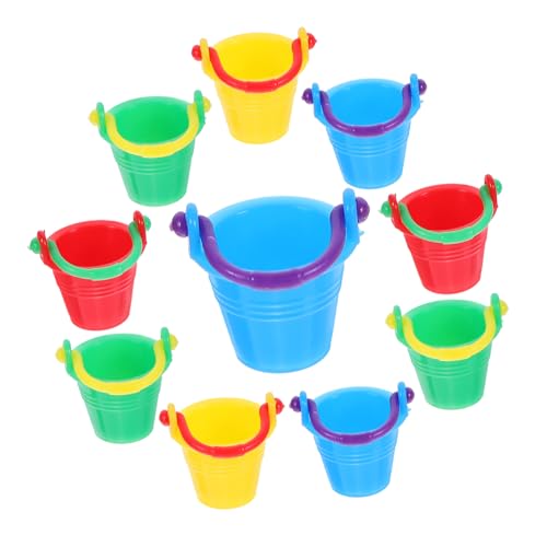 BESPORTBLE 10Stücke Eimer Modelle Für Puppenhäuser Mini Eimer Dekoration Und Lernspielzeug Und Fotodekoration Für Kreative Szenen von BESPORTBLE