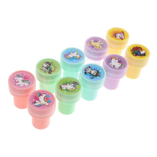 BESPORTBLE 10 Stück Stempel Für Jungen Und Mädchen Geburtstagsdekorationen Für Jungen Und Mädchen Partygeschenke Kunststoffstempel Zum Basteln Scrapbooking Kunst von BESPORTBLE