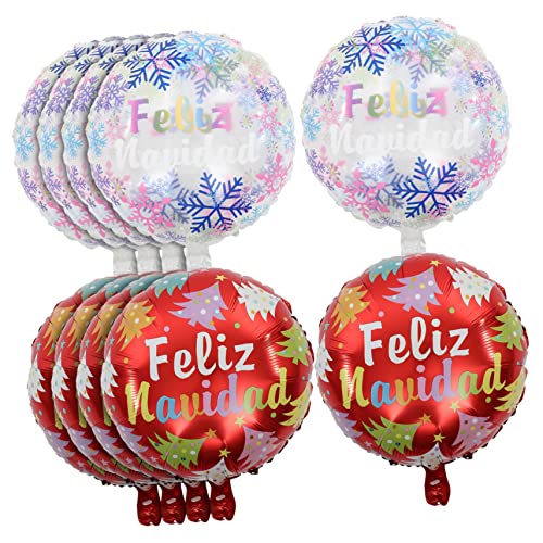 BESPORTBLE 10Stücke Feliz Weihnachtsballons Folienballons für Weihnachtsdekoration Weihnachtsbaum und Motive für Feiern BESPORTBLE 10Stücke Feliz Weihnachtsballons Folienballons für Weihnachtsdekoration Weihnachtsbaum und Motive für Feiern von BESPORTBLE