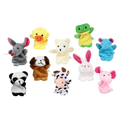 BESPORTBLE 10Stücke Fingerpuppen Süße Cartoon Tierpuppen Für Interaktive Geschichtenerzähler Handpuppen Aus Vorschule Und Kinderzimmer von BESPORTBLE