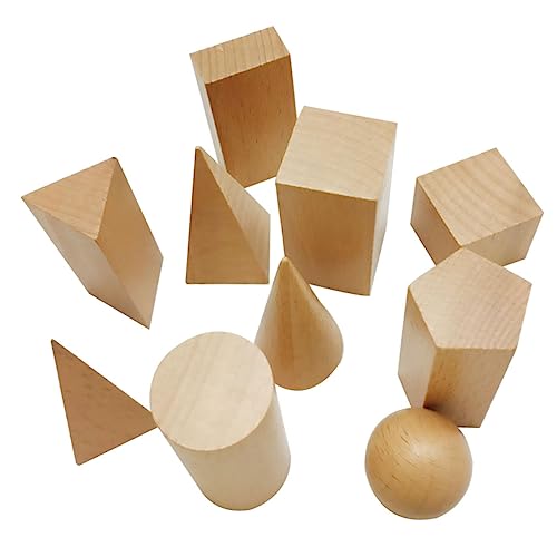 BESPORTBLE 10Stücke Geometrische Bausteine Aus Pädagogisches Für Frühes Lernen Und Kognitive Entwicklung Für Jungen Und Jahren Hellgelb von BESPORTBLE