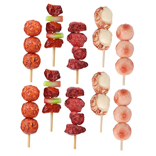 BESPORTBLE 10Stücke Grillspielzeug Nachahmungsnahrungsmittel Für Künstliche Grillspieße Für Küchendekoration Und Lebensmittelfoto Requisiten Für Jungen BESPORTBLE 10Stücke Grillspielzeug Nachahmungsnahrungsmittel Für Künstliche Grillspieße Für Küchendekoration Und Lebensmittelfoto Requisiten Für Jungen von BESPORTBLE