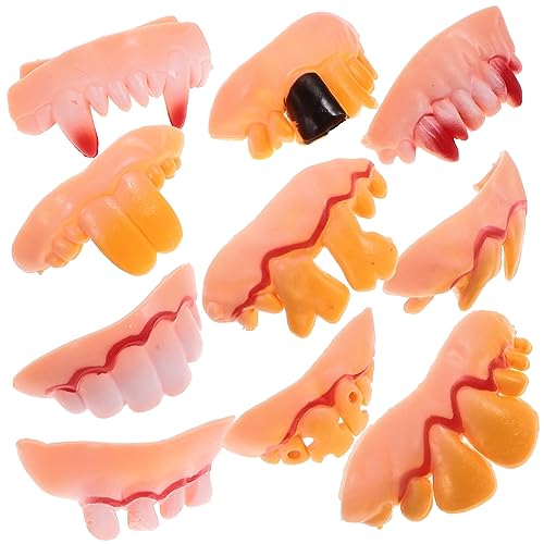 BESPORTBLE 10Stücke Halloween Fake Zähne Halloween Zahnersatz Lustige Kostüm Requisiten Dekorative Zähne Für Vampir Und Zombie Outfits Halloween Zubehör Für Partys Und Cosplay BESPORTBLE 10Stücke Halloween Fake Zähne Halloween Zahnersatz Lustige Kostüm Requisiten Dekorative Zähne Für Vampir Und Zombie Outfits Halloween Zubehör Für Partys Und Cosplay von BESPORTBLE