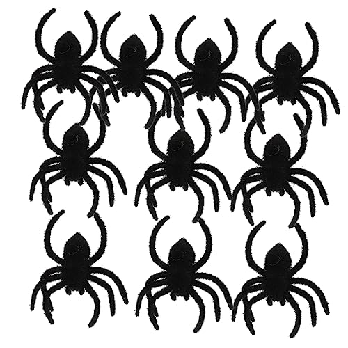 BESPORTBLE 10Stücke Halloween Spinnen Deko Realistische Spinnen für Gruselige Party Dekorationen und Langlebig für Halloween Streichaktivitäten von BESPORTBLE
